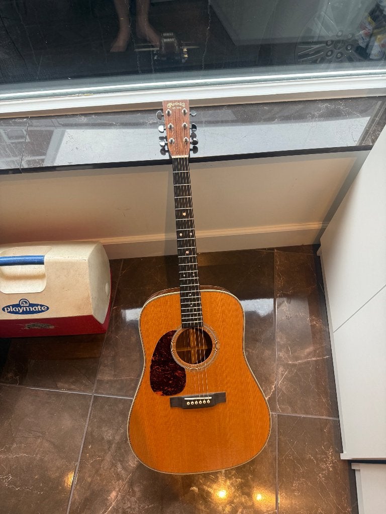 Linkshandige Martin HD28 te koop, Ophalen of Verzenden, Zo goed als nieuw, Western- of Steelstringgitaar, Met koffer