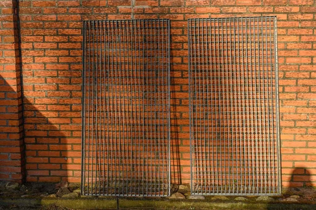 2x Gegalvaniseerd Rooster - Looprooster, Ophalen, Gebruikt, Overige metalen
