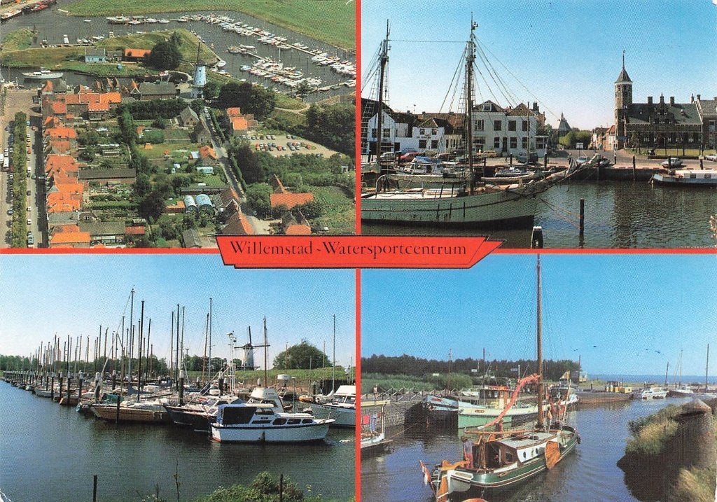 Willemstad, Watersportcentrum, Verzamelen, Ophalen of Verzenden, 1980 tot heden, Gelopen, Noord-Brabant