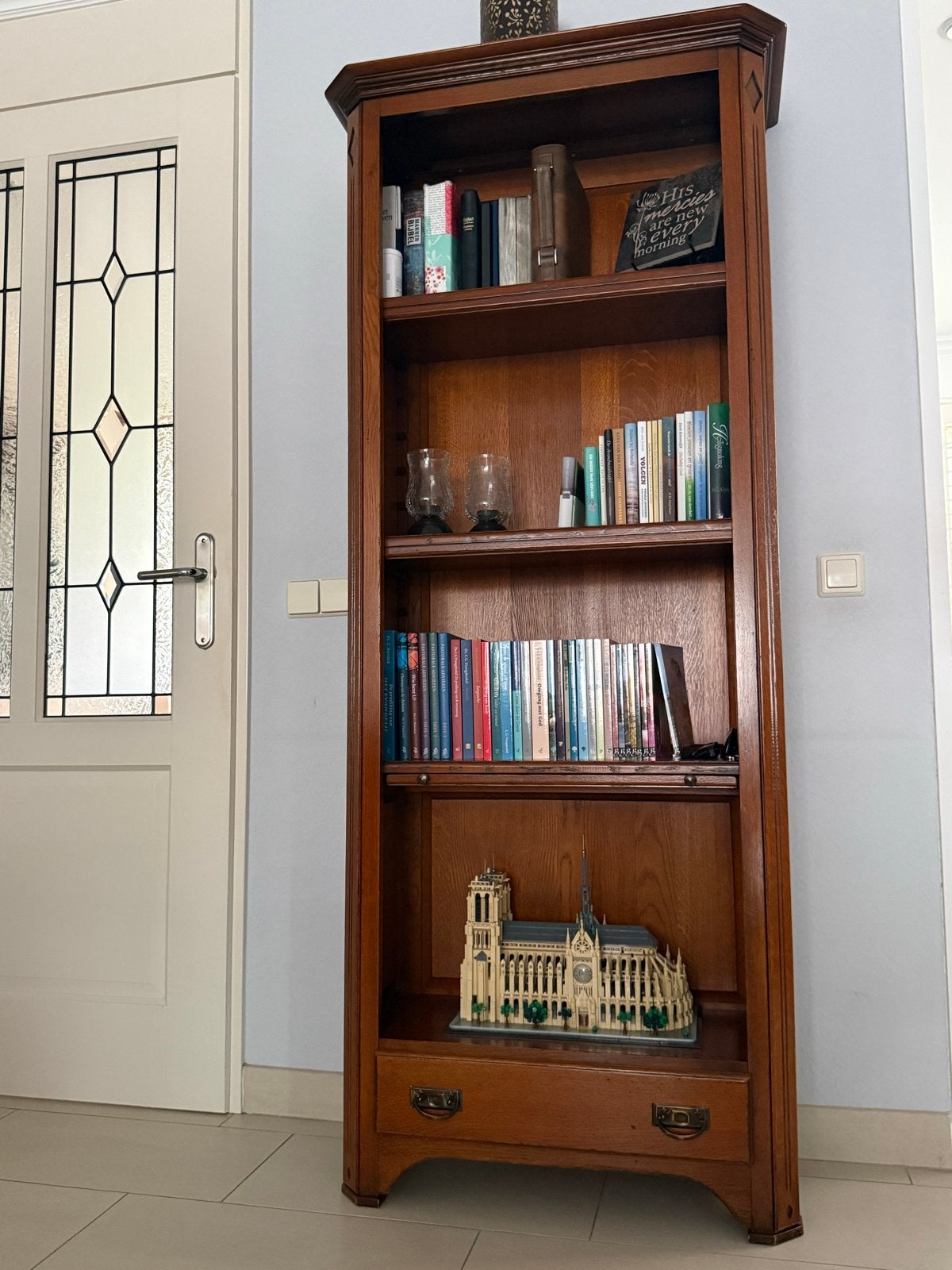 Kersen Eiken Boekenkast - Serie Konstanz, Ophalen