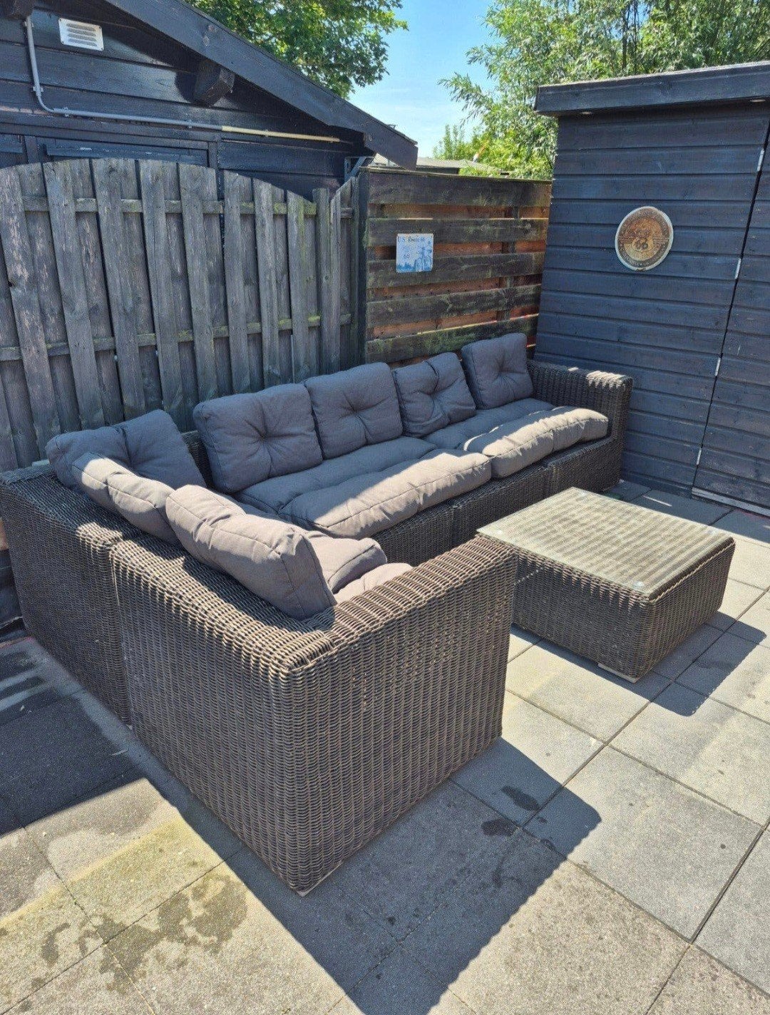 Loungeset te koop 180cm x 340cm met waterafstotende kussens, Ophalen of Verzenden