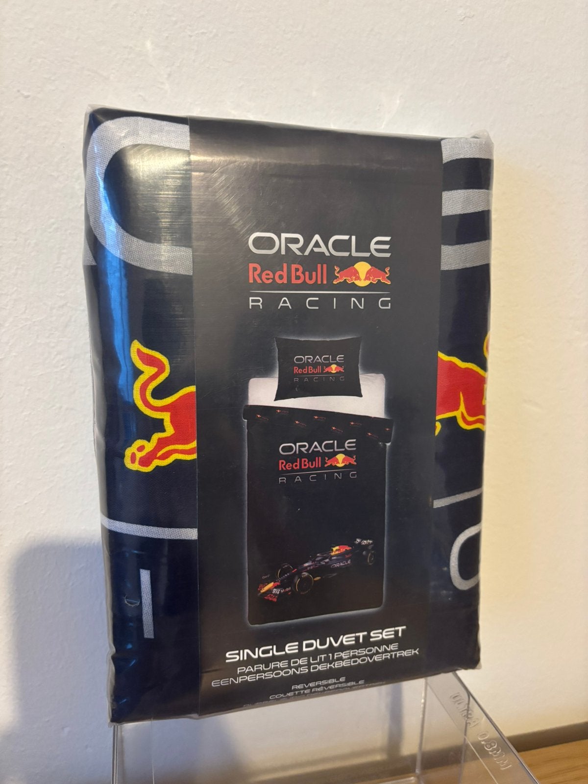 Formule 1 racing dekbedovertrek 140x200 cm bed Red Bull, Ophalen of Verzenden, Nieuw, Formule 1