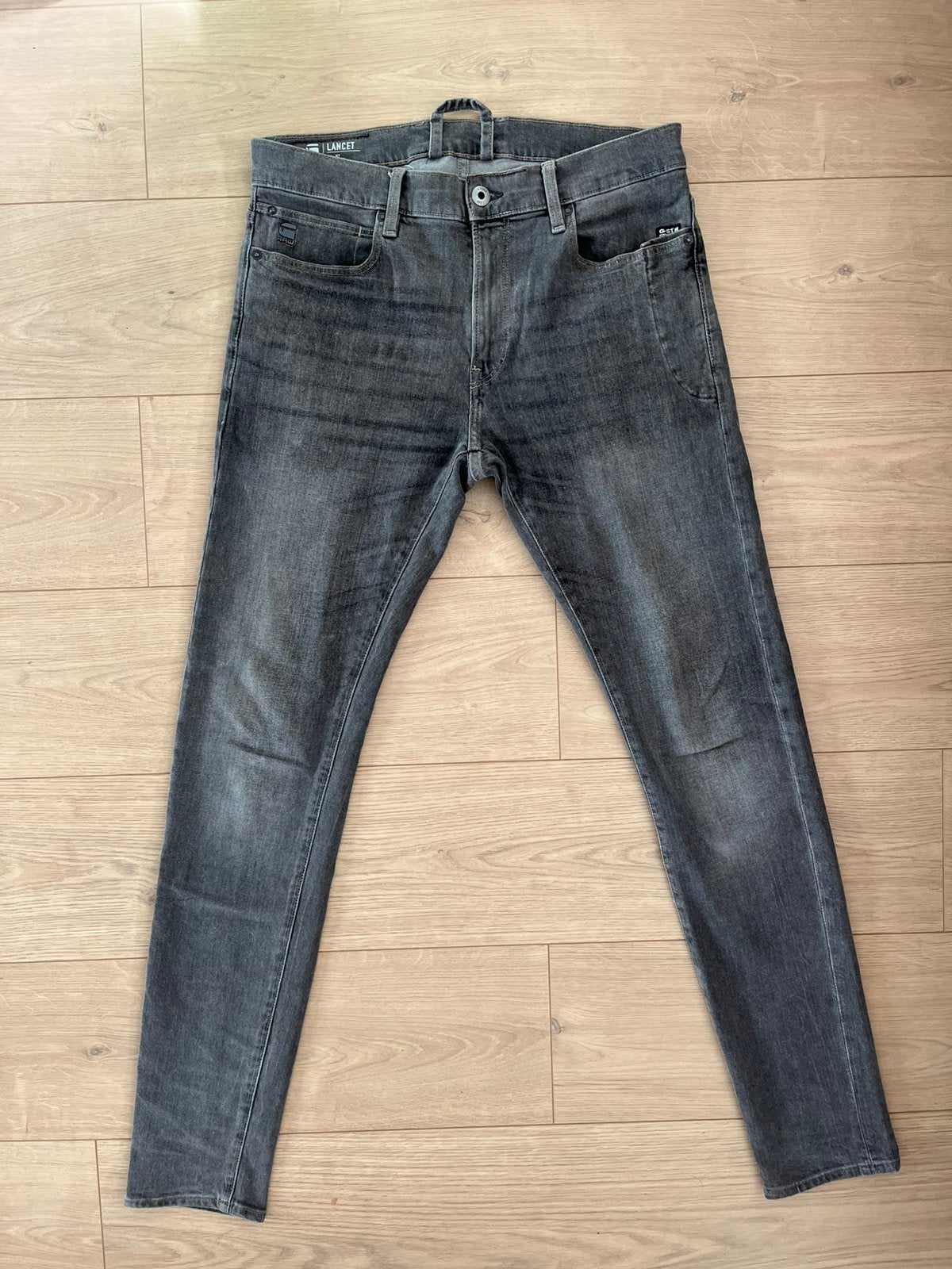 G star Lancet skinny W33 L34 Z.G.A.N, Ophalen of Verzenden, Zo goed als nieuw, Grijs, W33 - W34 (confectie 48/50)