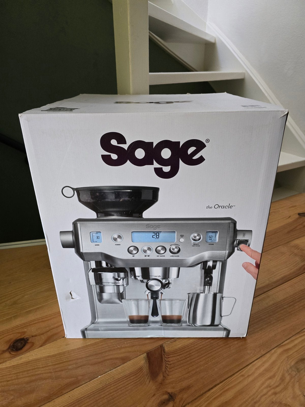 SAGE The Oracle – dubbele boiler & incl molen, Witgoed en Apparatuur, Ophalen of Verzenden, Zo goed als nieuw, Espresso apparaat