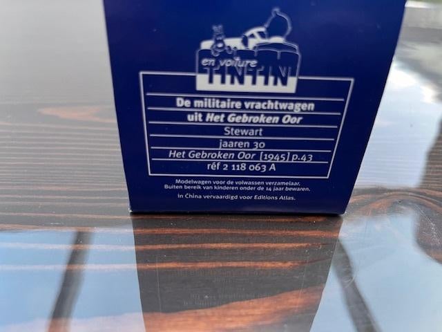Kuifje auto. Nr. 63 met certificaat Bieden vanaf 20€, Ophalen of Verzenden, Kuifje, Zo goed als nieuw, Beeldje of Figuurtje