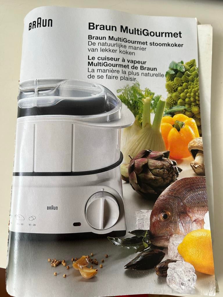 Braun MultiGourmet Stoomkoker - Gezond en Lekker Koken, Ophalen of Verzenden, Gebruikt, Stoomreiniger