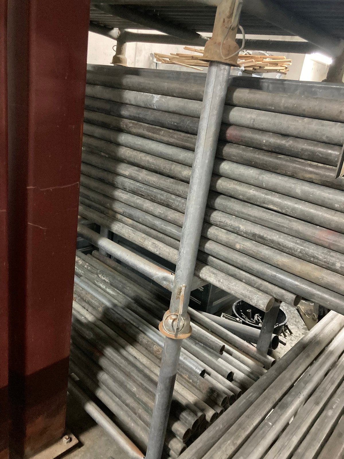 Diverse maten (korte) steigerbuizen, Doe-het-zelf en Verbouw, Steigers, Ophalen, Gebruikt, Gevelsteiger, Minder dan 2 meter