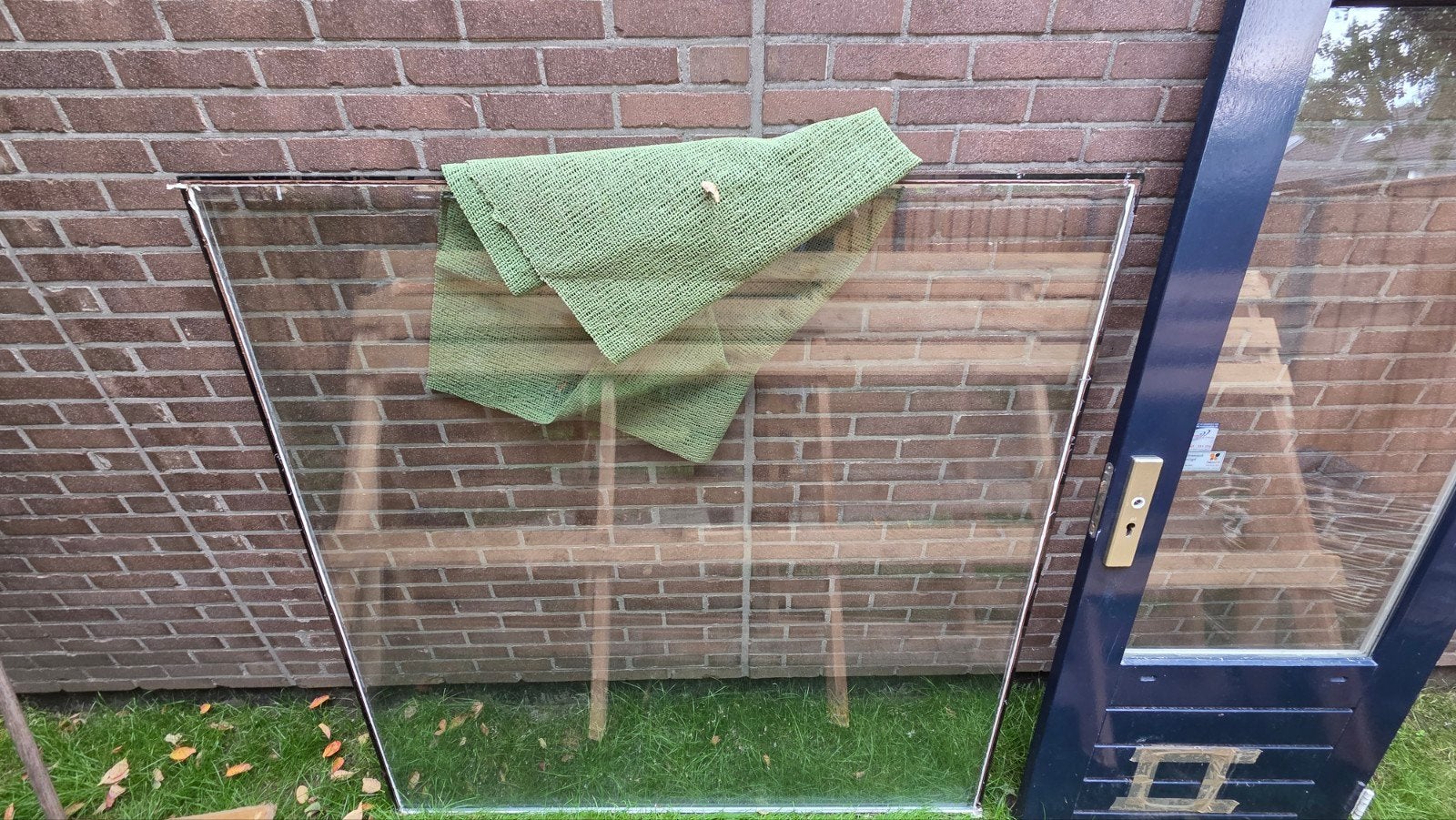 Gratis dubbelglas 160x160, Doe-het-zelf en Verbouw, Glas en Ramen, Ophalen, Gebruikt, 160 cm of meer, Glasplaat