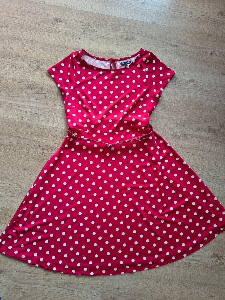 Jurk King Louie polkadot, Meerkleurig, Maat 42/44 (L), Ophalen of Verzenden, Zo goed als nieuw