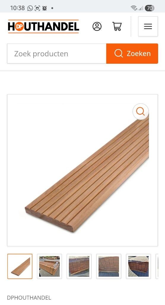 Vlonderplanken hardhout | Diverse maten | Scherpe prijzen, Tuin en Terras, Terrasdelen en Vlonders, Ophalen of Verzenden, Nieuw