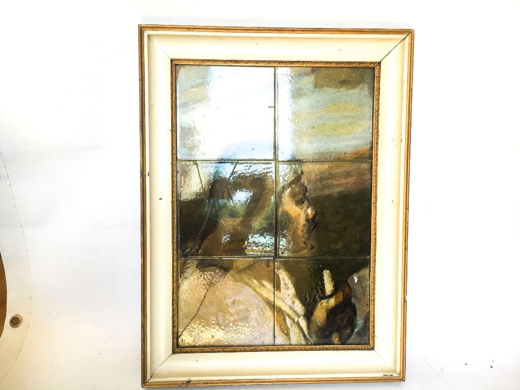 Antiek tegelplateau - Profielportret, Antiek en Kunst, Ophalen