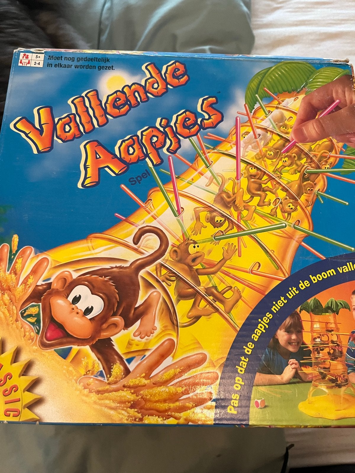 Vallende Aapjes - Leuk gezelschapsspel voor jong en oud, Drie of vier spelers, Ophalen of Verzenden, Gebruikt