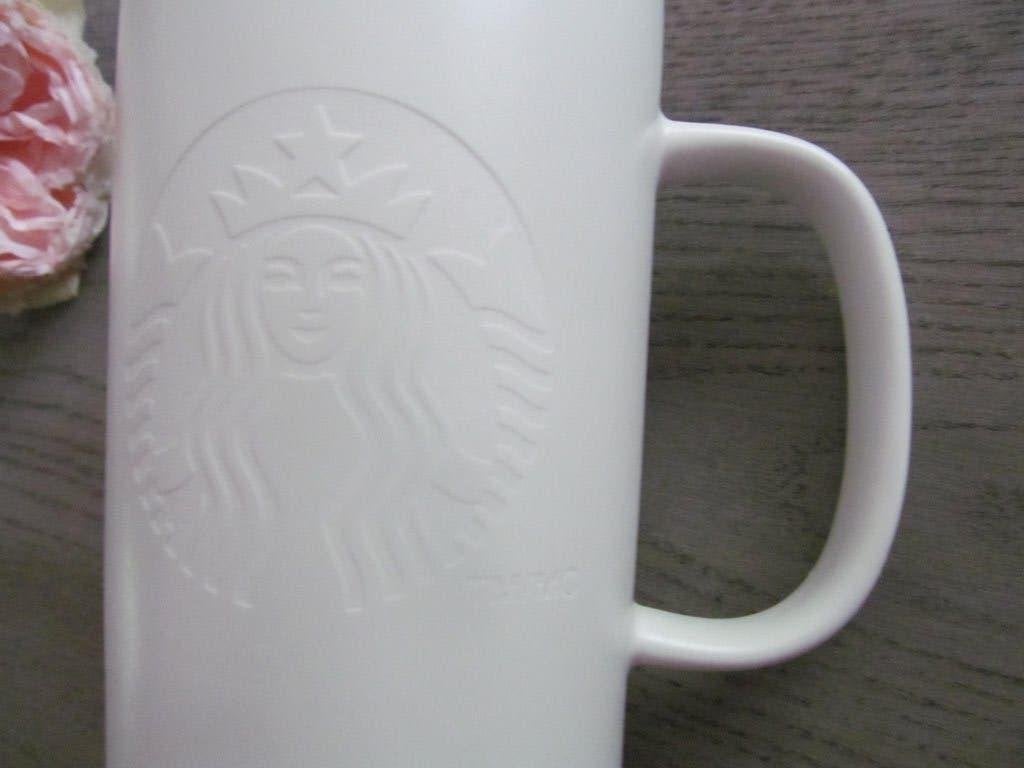 Starbucks 2017 Mug Embossed Logo White 414 ml, Overige typen, Ophalen of Verzenden, Zo goed als nieuw, Overige stijlen