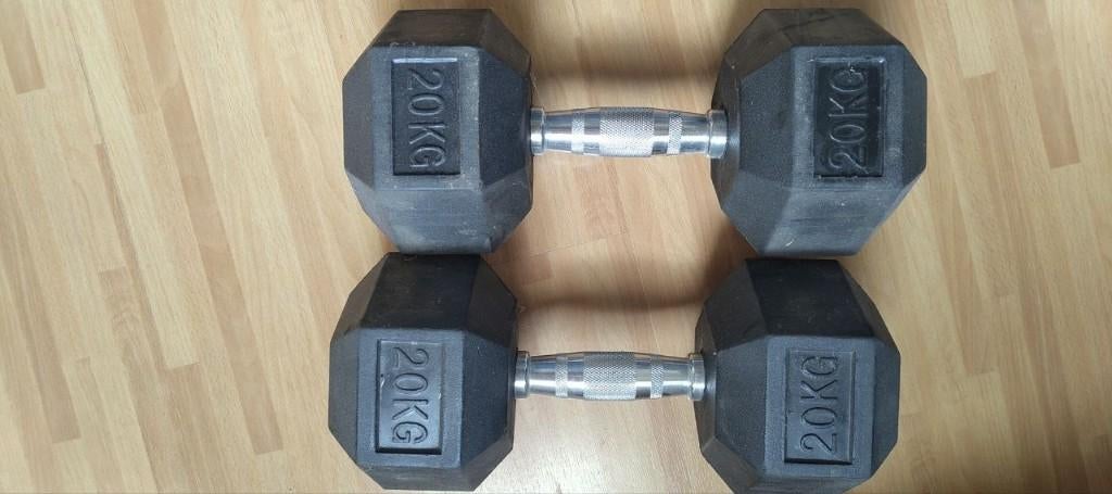 Hastings Hex dumbbels sets 18KG en 20KG, Ophalen, Zo goed als nieuw, Benen, Dumbbell