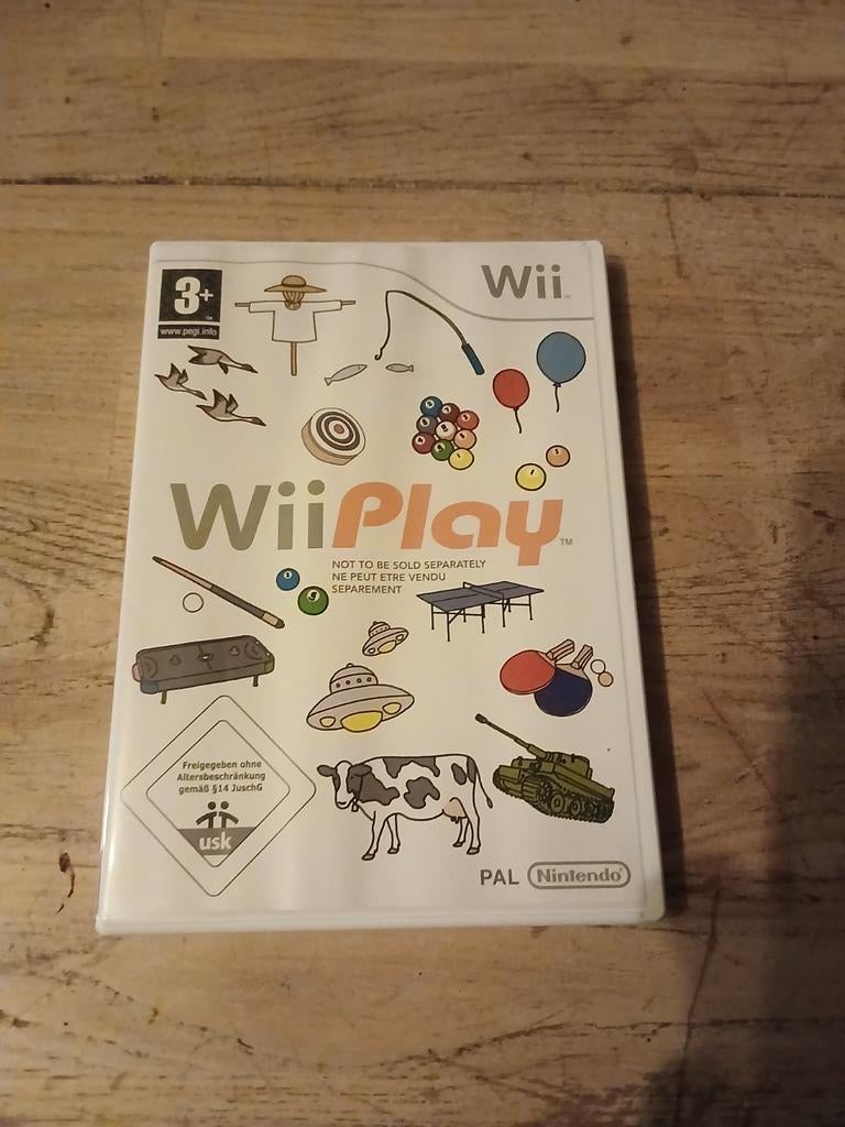 Wii Play voor Nintendo Wii - Klassieke minigames, Spelcomputers en Games, Gebruikt, Overige genres, 2 spelers, Eén computer