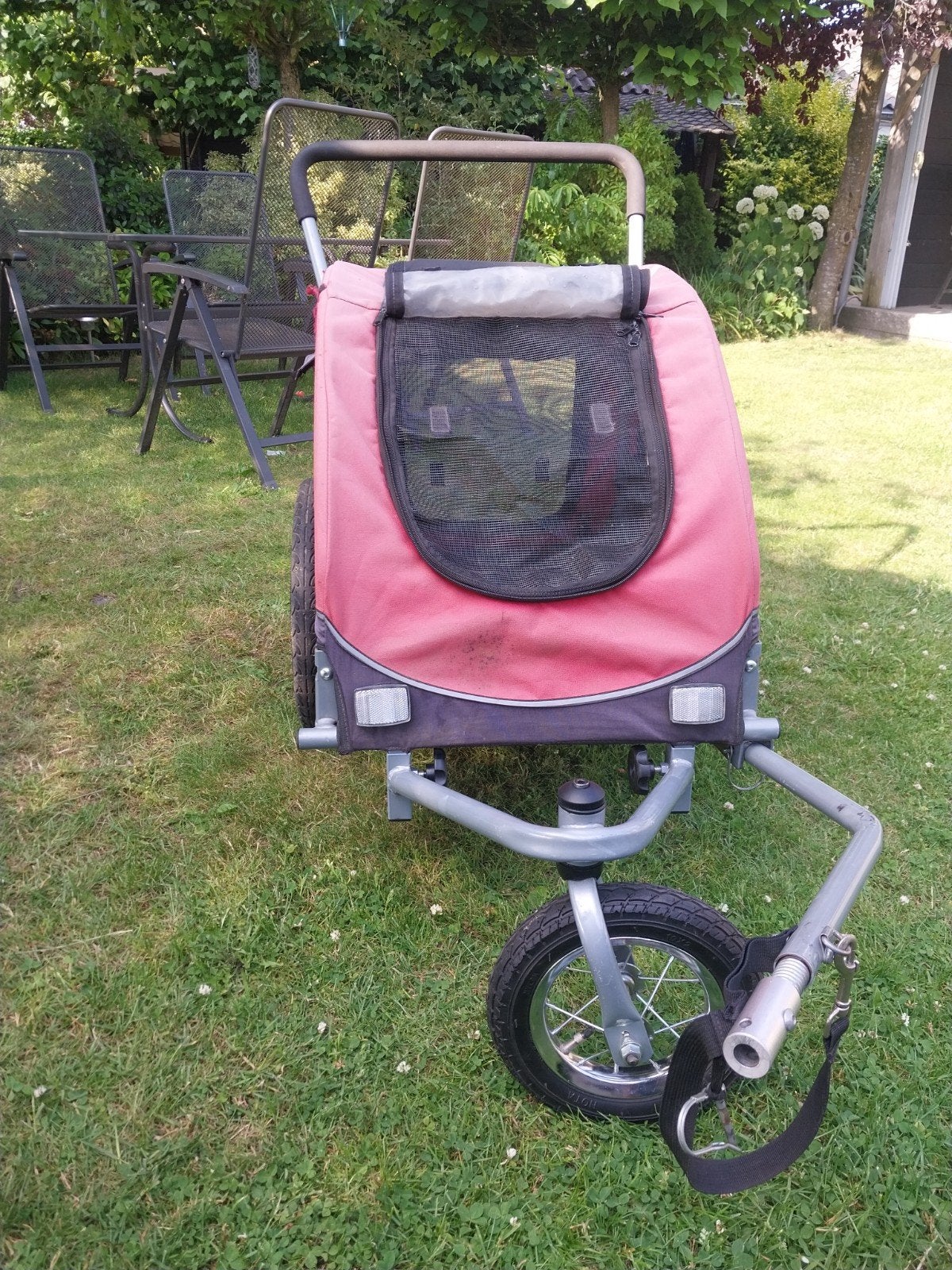 Trixie fietskar/ joggercar maat M, Dieren en Toebehoren, Ophalen, Gebruikt