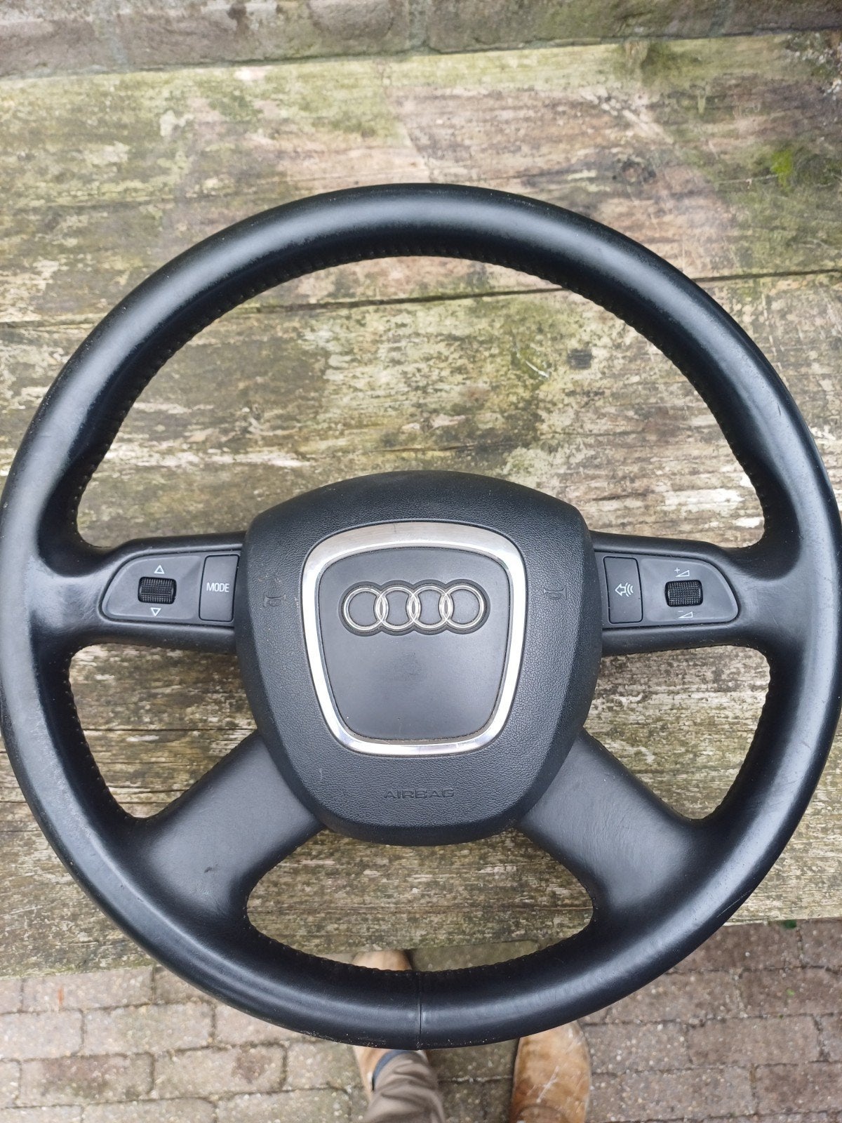 Lederen stuurwiel met airbag voor Audi A4, Auto-onderdelen, Ophalen of Verzenden