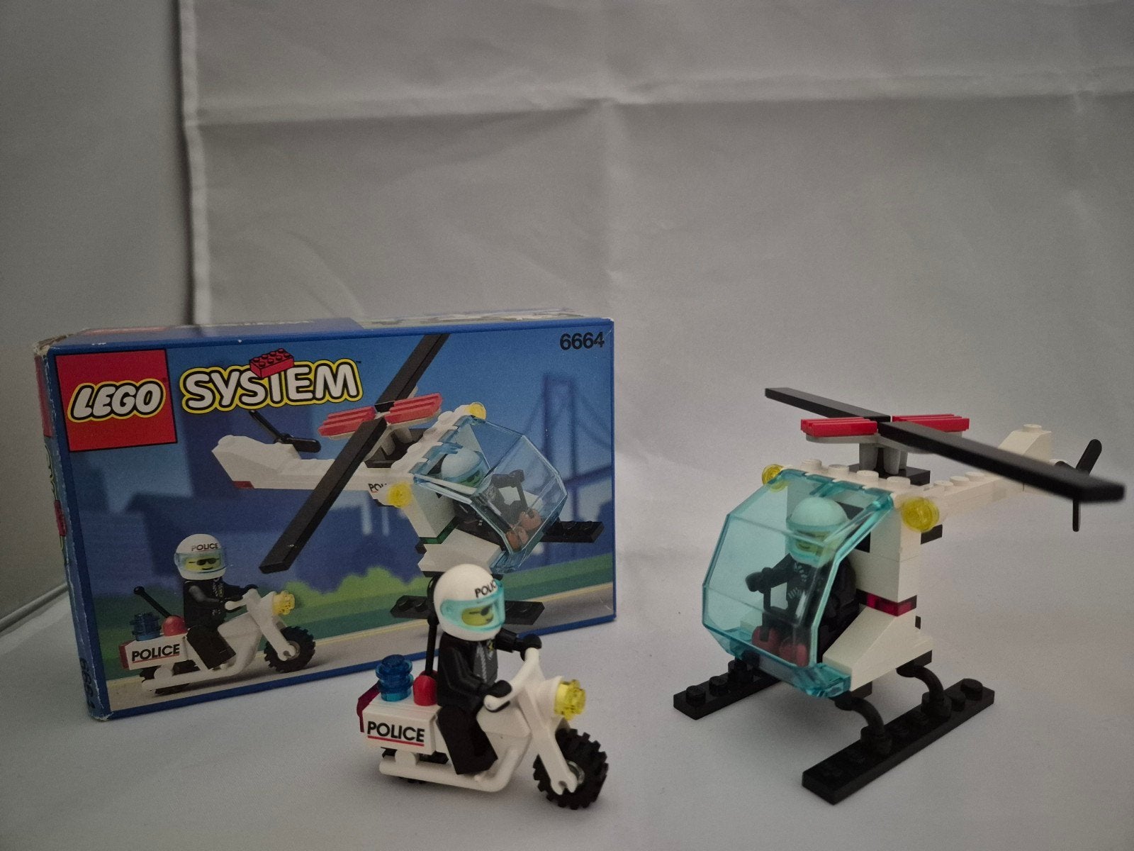 Lego 6664 Chopper Cops in zeer nette staat compleet met doos, City, Inclusief instructies, Lego, Ophalen of Verzenden
