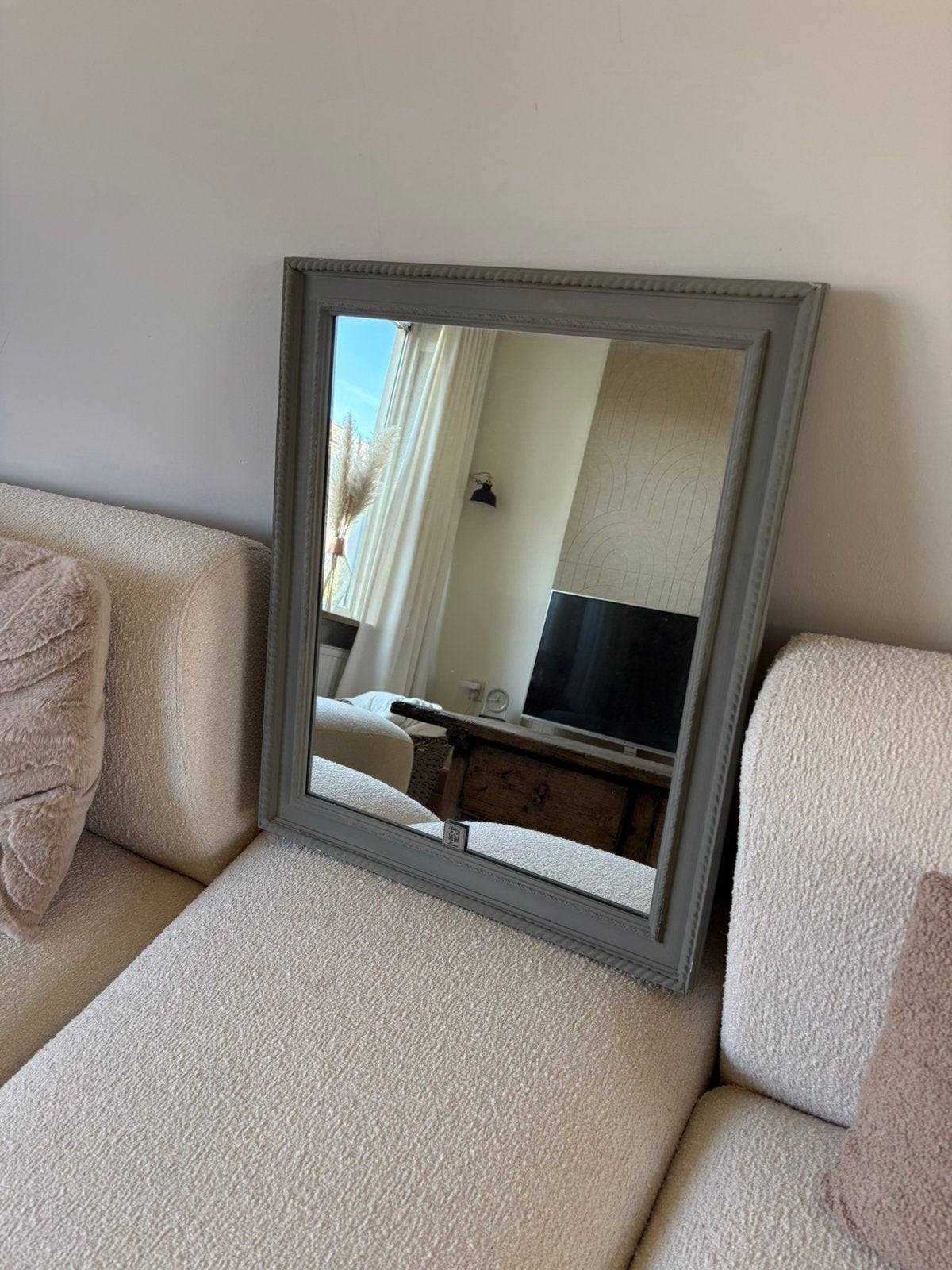 Mooie spiegel riviera Maison, Huis en Inrichting, Ophalen, Minder dan 50 cm, Gebruikt, Minder dan 100 cm