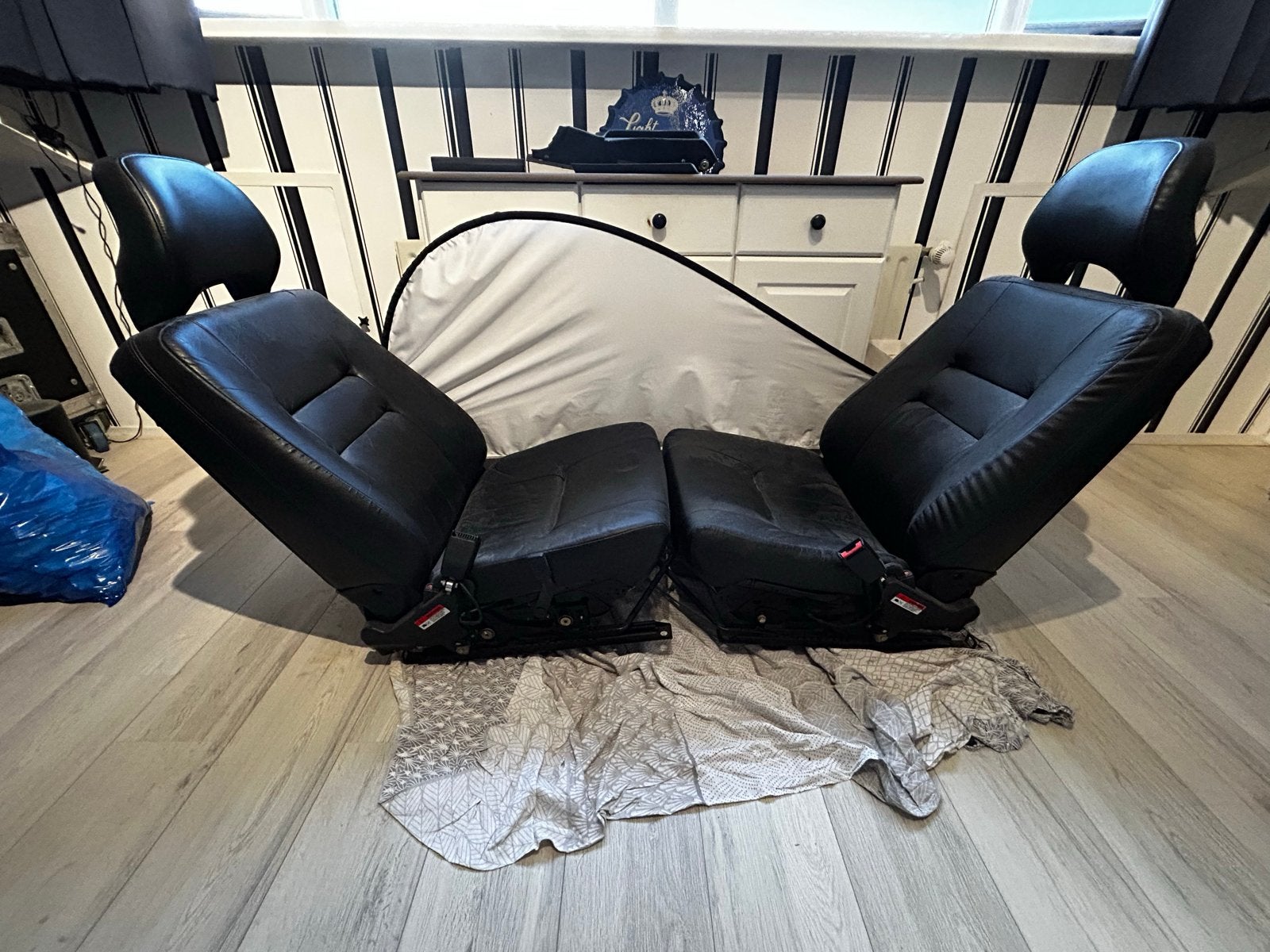 Volvo 7/940 zwart lederen voorstoelen, Ophalen, Gebruikt, Volvo