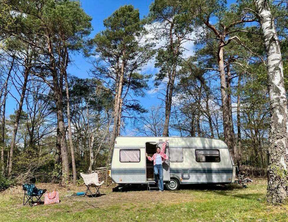Caravan Fendt Joker E met seizoensplek Fransche Kamp., Ringverwarming, Stapelbed, Rondzit, Particulier