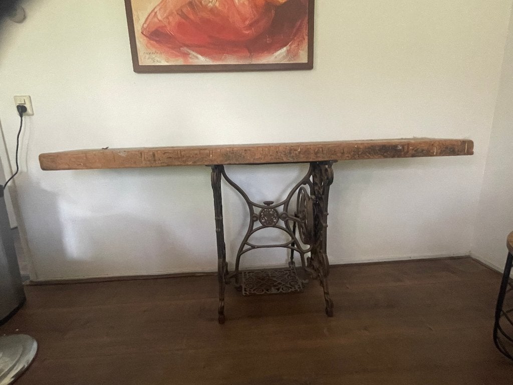 Industriële Sidetable moet nu weg. GRATIS, Antiek en Kunst, Antiek | Meubels | Tafels, Ophalen