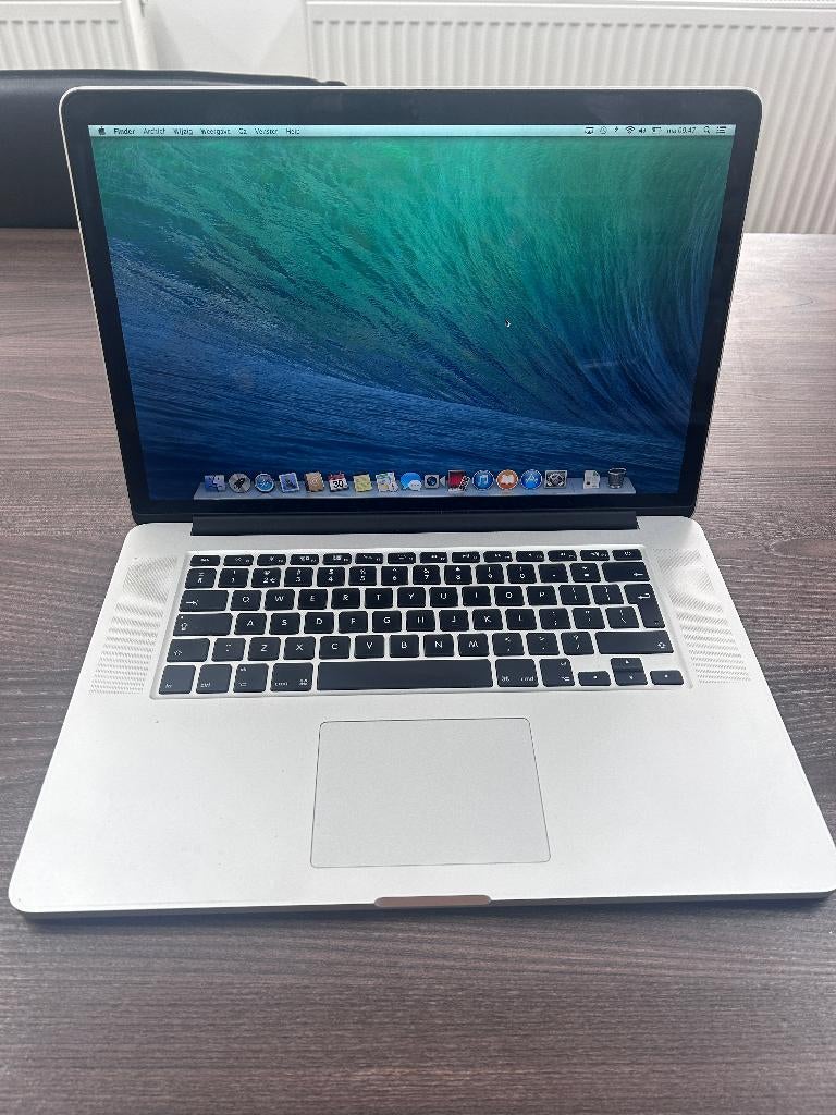 macbook pro A1398 zilvergrijs met 16GB geheugen, MacBook Pro, Gebruikt, 2 tot 3 Ghz, 512 GB