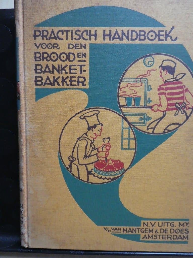 Oud Handboek brood- en banketbakker 1943, Ophalen of Verzenden, Gelezen, Nederland en België