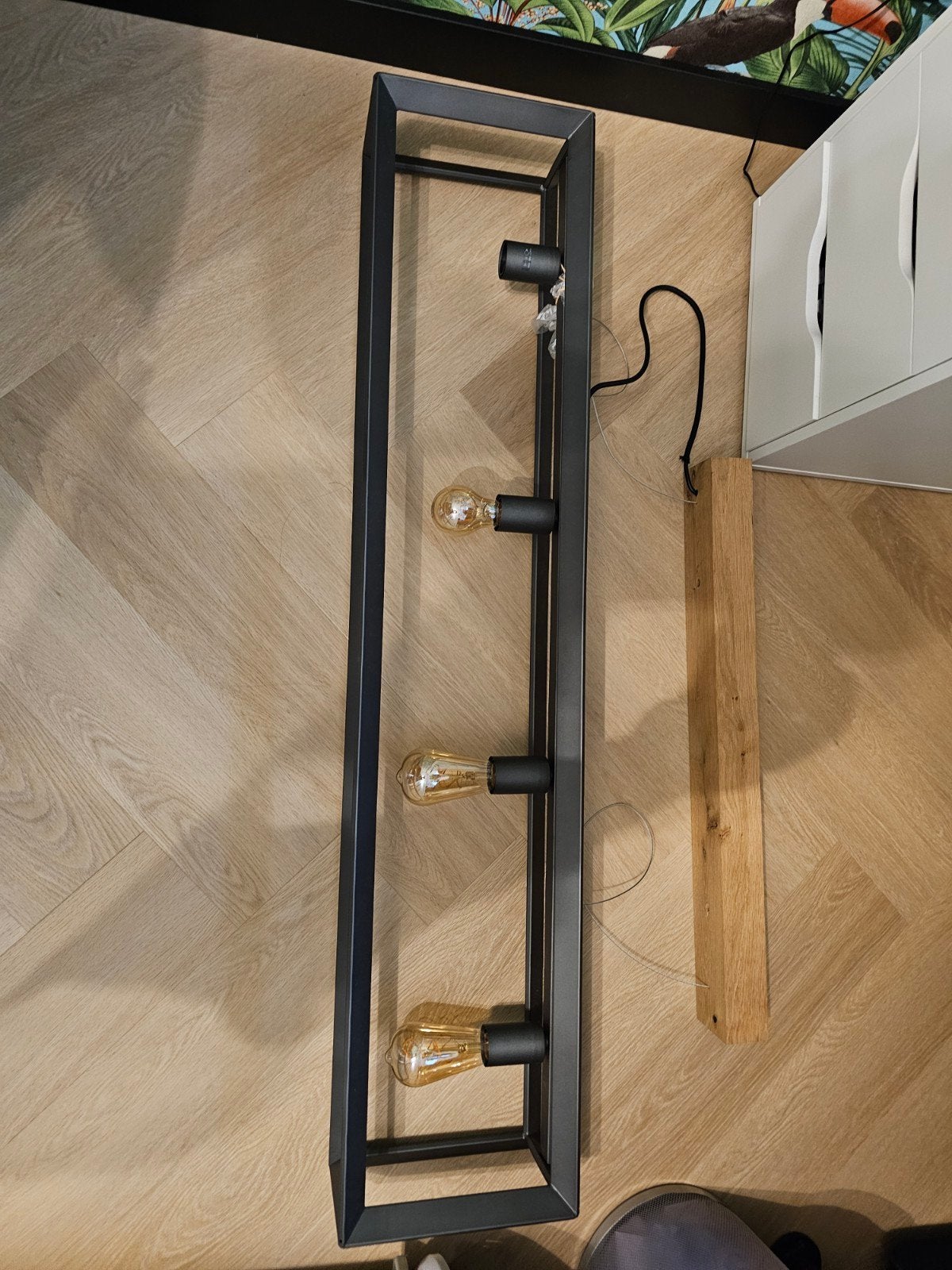 Hanglamp., Ophalen, Gebruikt, Hout
