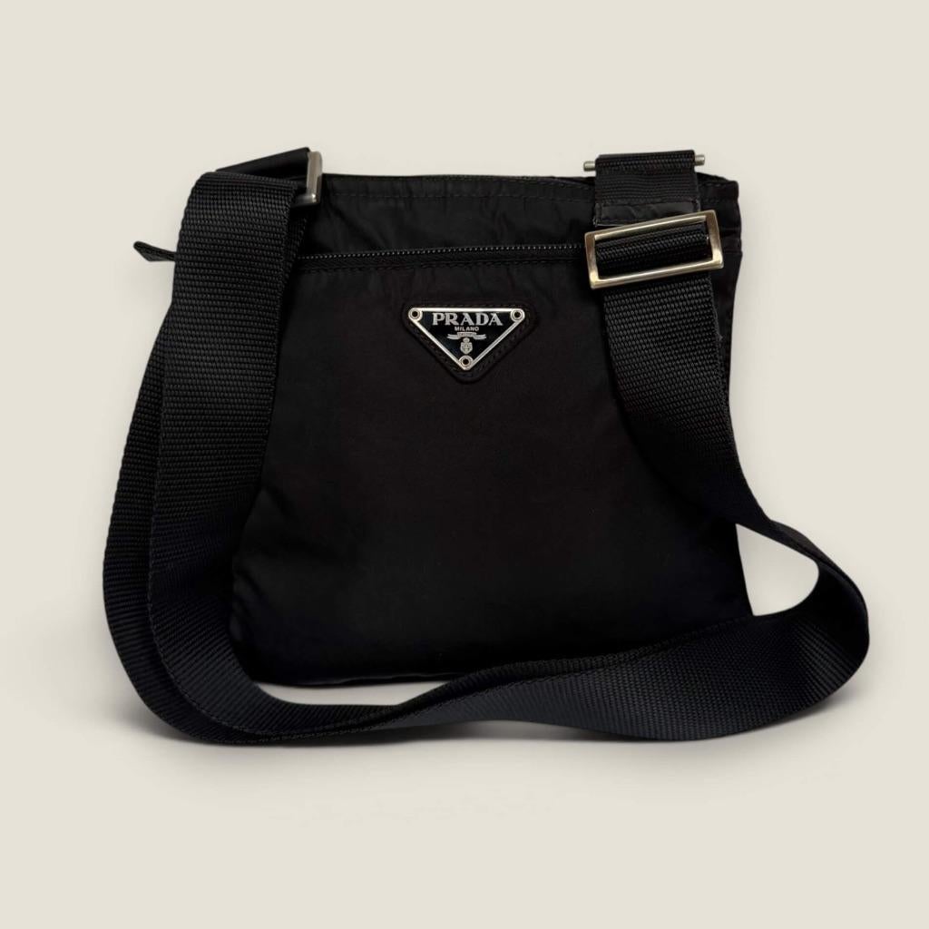 Prada nylon mini schoudertas zwart, Overige merken, Zwart, Ophalen of Verzenden, Nvt