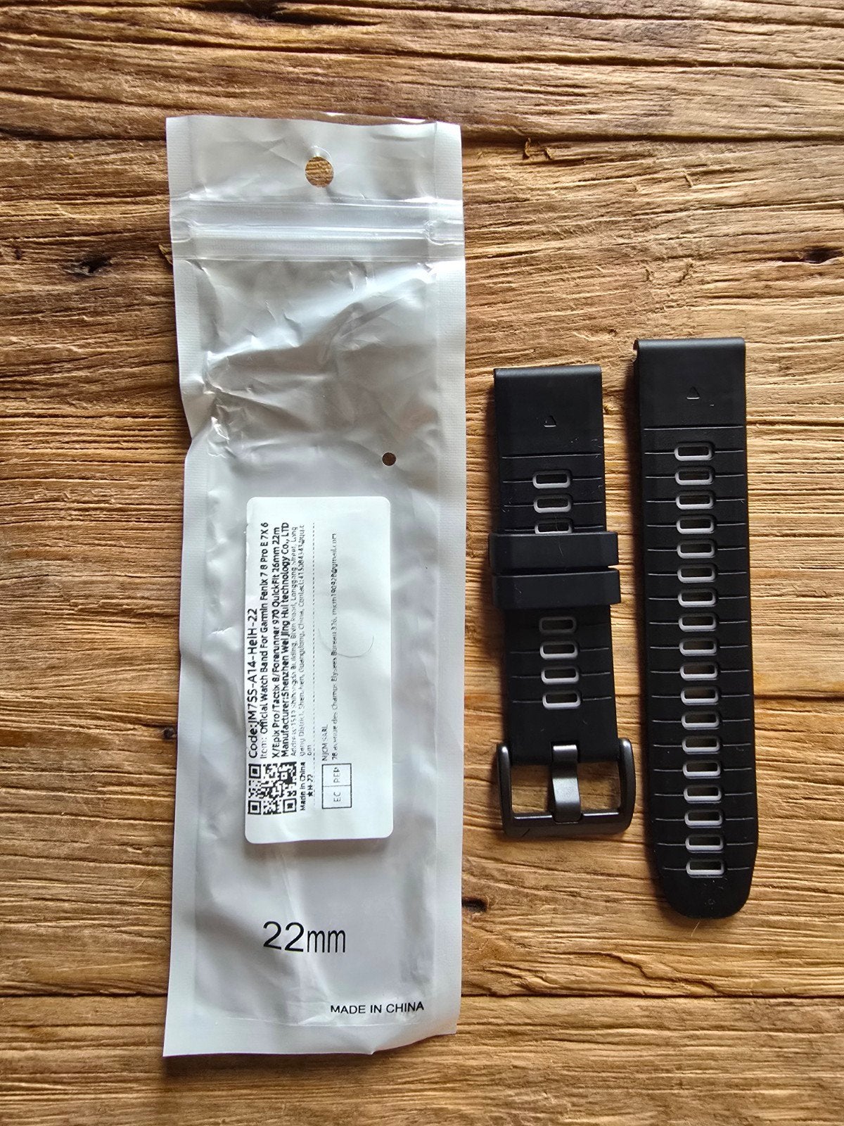 Horlogebandje Garmin 22mm QuickFit (nieuw), Ophalen of Verzenden, Nieuw, Android