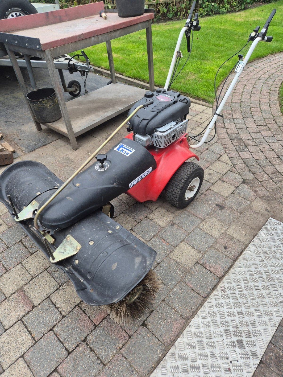 Tielbürger TK 58 Benzine Veegmachine, Tuin en Terras, Ophalen, Gebruikt, Tielburger