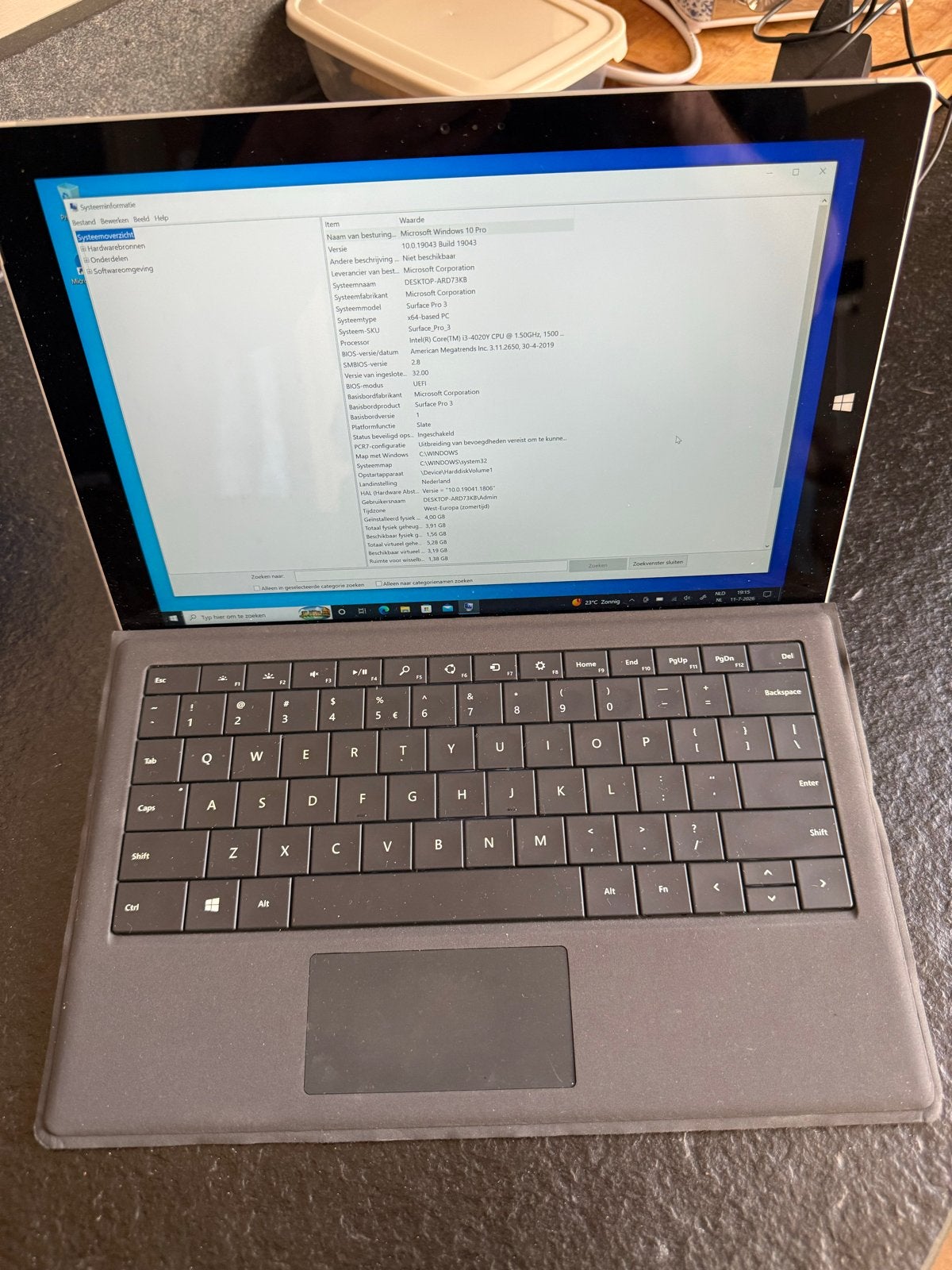 Microsoft Surface Pro 3 - Windows 10 Pro, Computers en Software, Windows Tablets, Ophalen, 12 inch, 128 GB, Wi-Fi