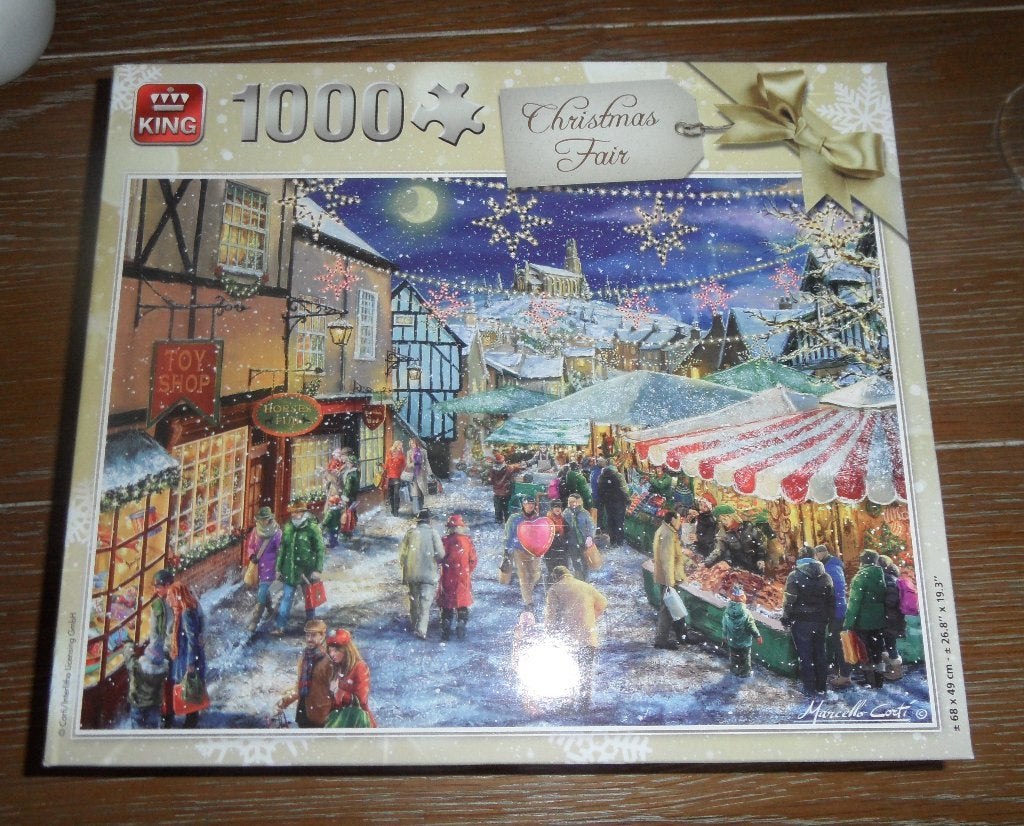 In goede staat: Legpuzzel 1000 stukjes Christmas Fair, Ophalen of Verzenden, 500 t/m 1500 stukjes, Zo goed als nieuw, Legpuzzel