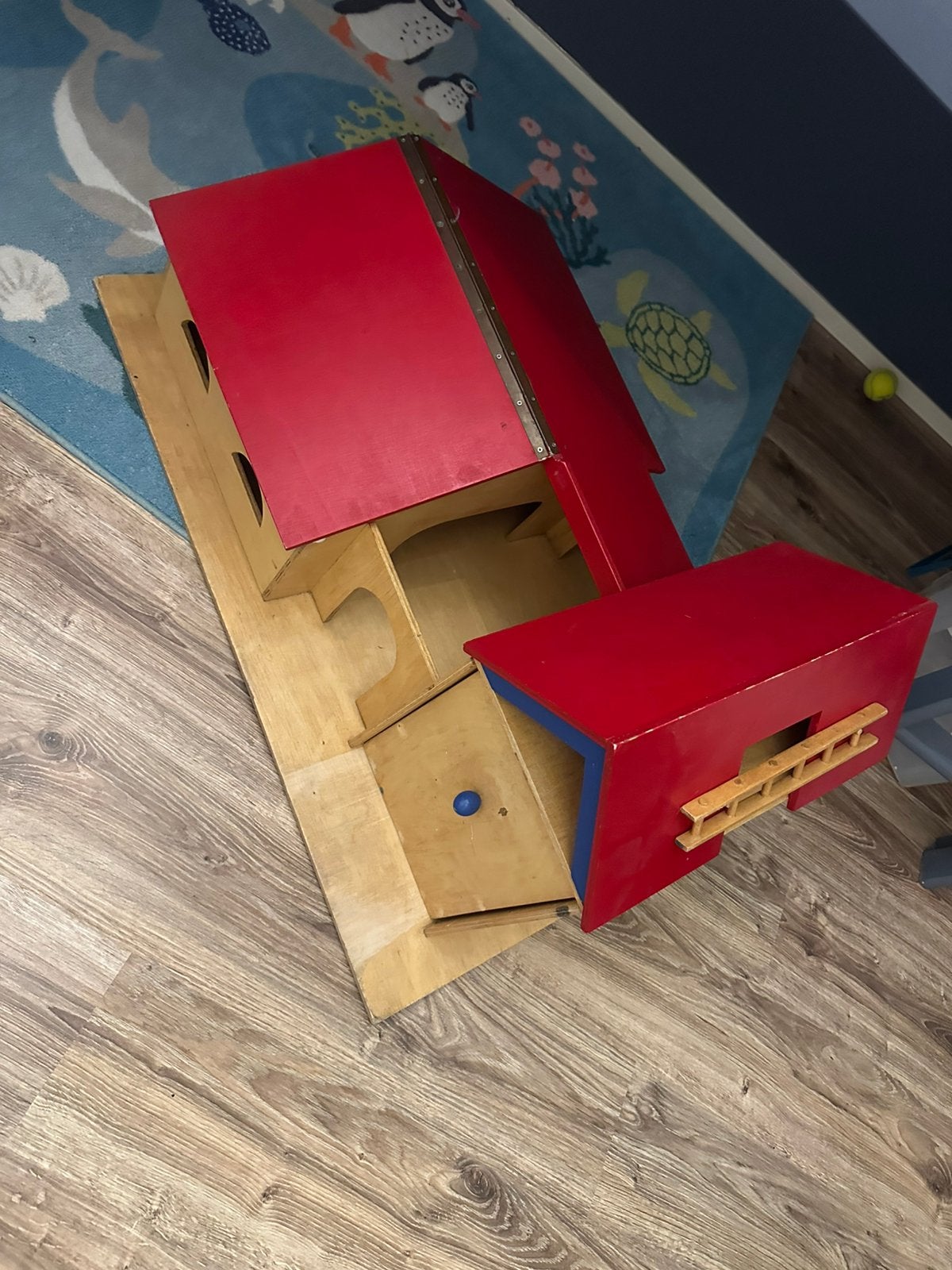 Houten speelboerderij, Kinderen en Baby's, Ophalen, Gebruikt