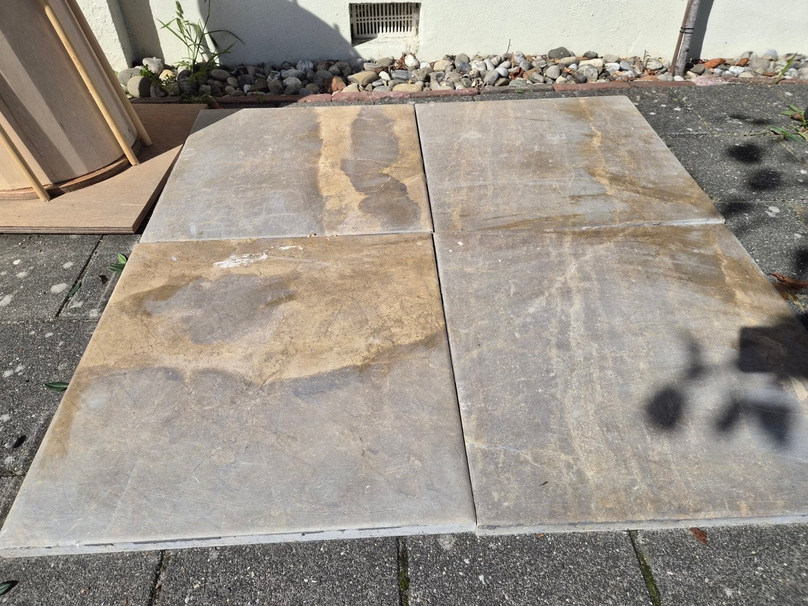 Creme marmer tegels 60x60, Ophalen, 60 cm of meer, Gebruikt, 60 cm of meer