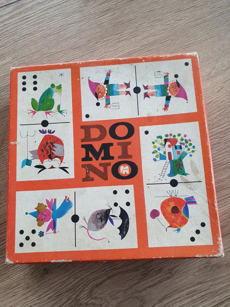 Jumbo domino nr 125 uit 1967, Verzamelen, Speelgoed, Ophalen of Verzenden, Gebruikt