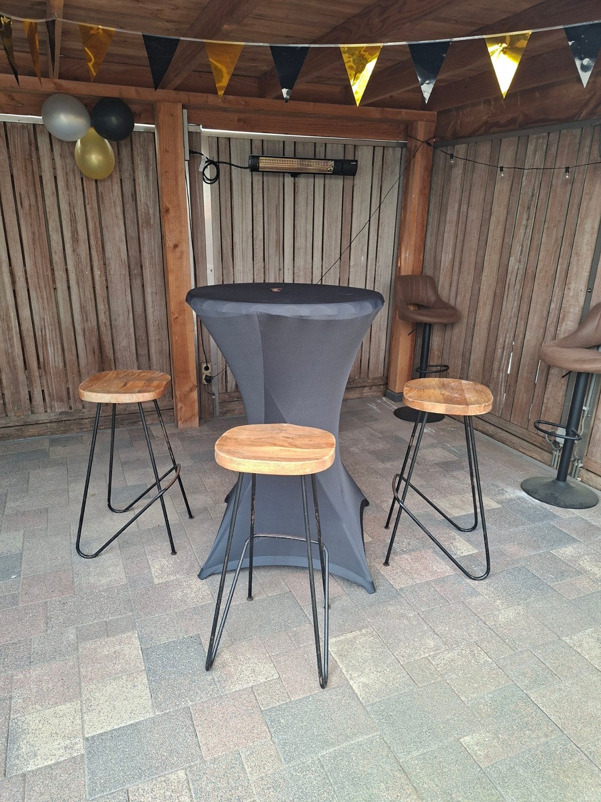 4 robuuste barkrukken, Ophalen, Gebruikt, Met voetsteun, 60 tot 90 cm