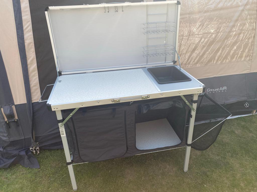 Obelink ambassador keuken - met opbergtas en spoelbak, Ophalen, Zo goed als nieuw, Campingkast