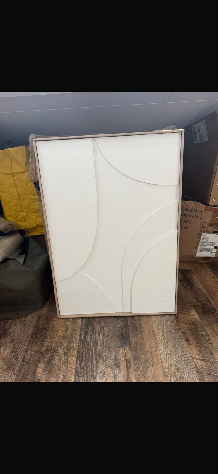 Reinders Abstract Kunstwerk 70x50 cm, Antiek en Kunst, Ophalen, Abstract, Ingelijst, Overige materialen
