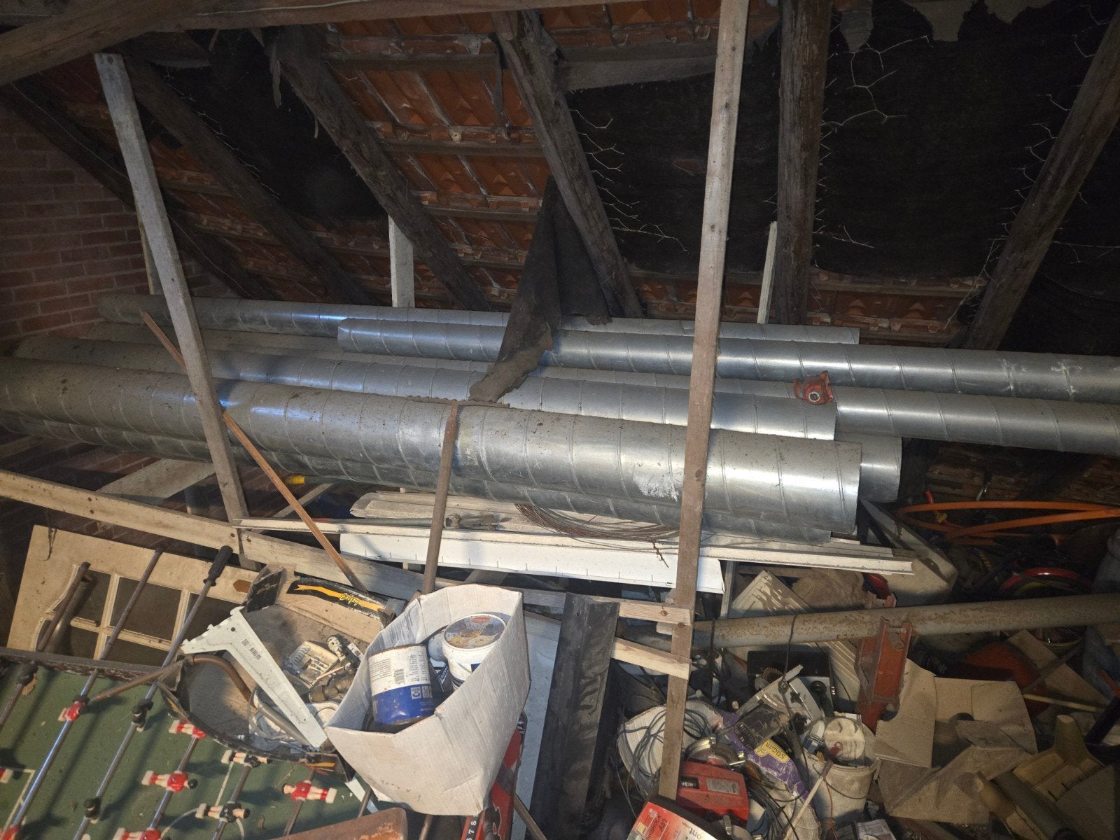 Metalen ventilatiebuizen - diverse maten, Ophalen, Gebruikt, Ventilator en Afzuiger