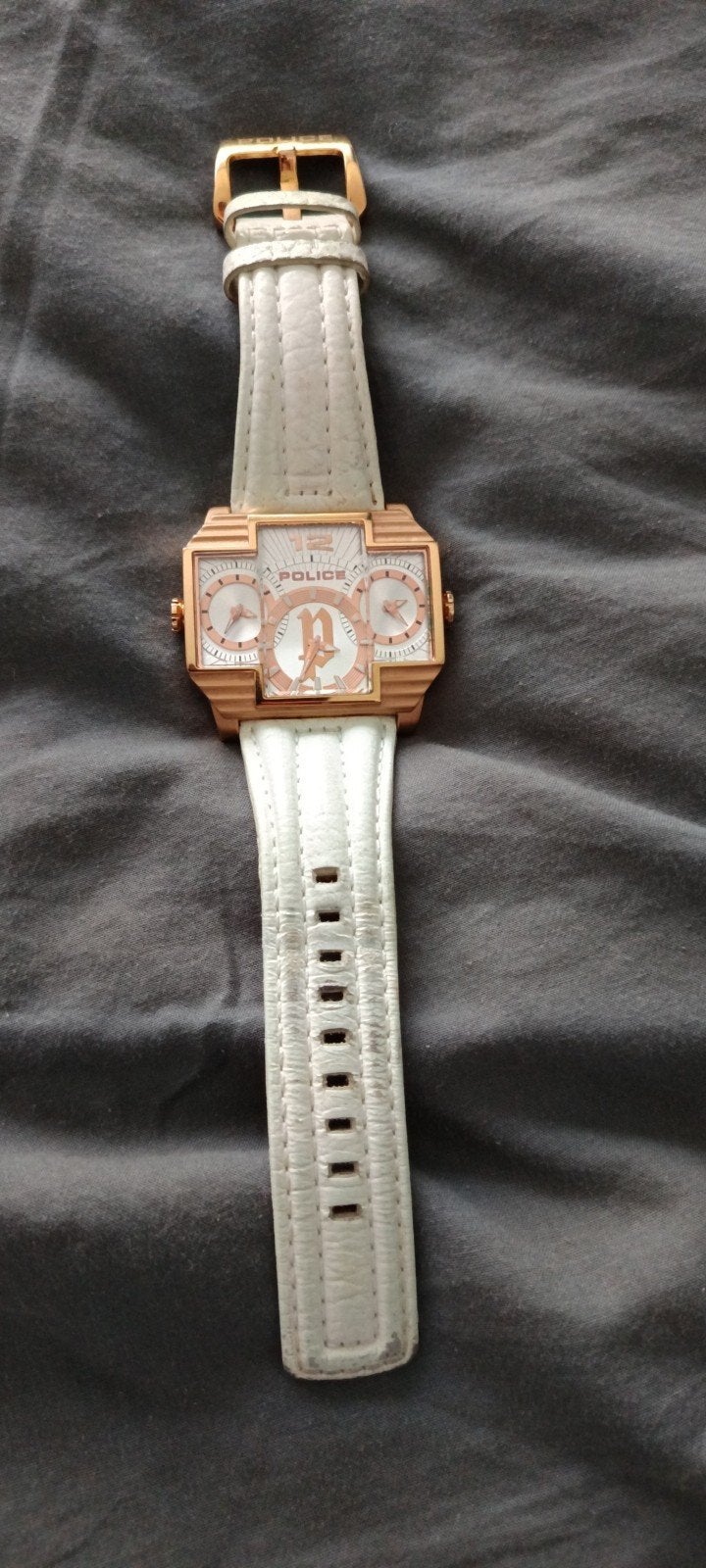 Police horloge met leren bandje, Overige merken, Overige materialen, Polshorloge, Ophalen of Verzenden