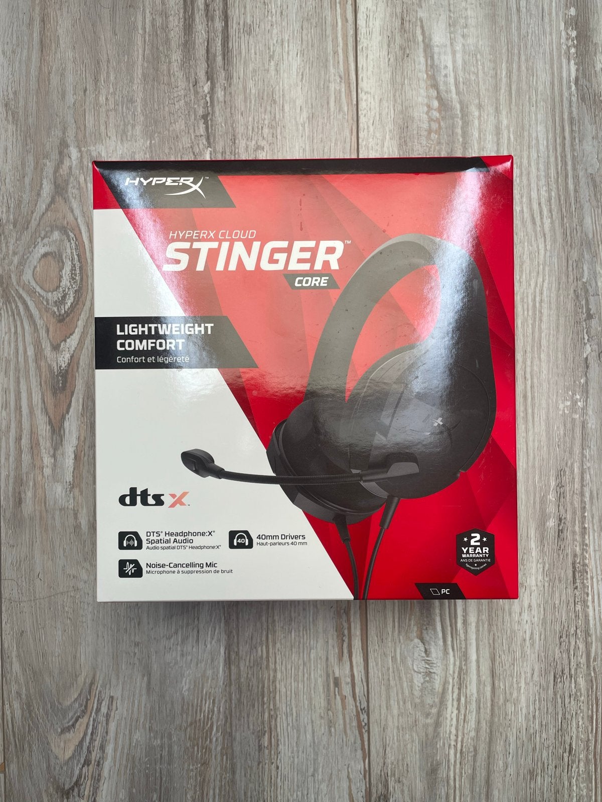 HyperX Cloud Stinger Core Gaming Headset - Zwart, Audio, Tv en Foto, Koptelefoons, HyperX, Gaming, Ophalen of Verzenden, Zo goed als nieuw