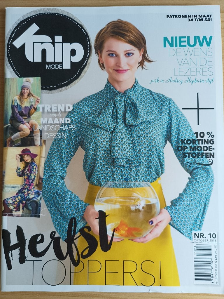 Knipmode oktober 2016 met extra bijlage, Ophalen of Verzenden, Zo goed als nieuw, Vrouw, Knipmode