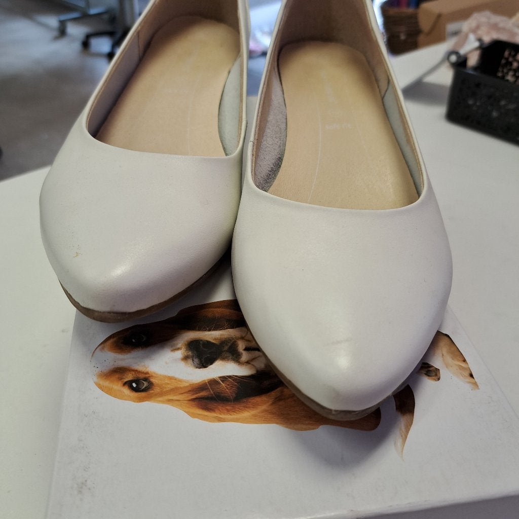 Hush Puppies zacht witte leren pumps lage hak maat 42 48944, Pumps, ., Wit, Ophalen of Verzenden
