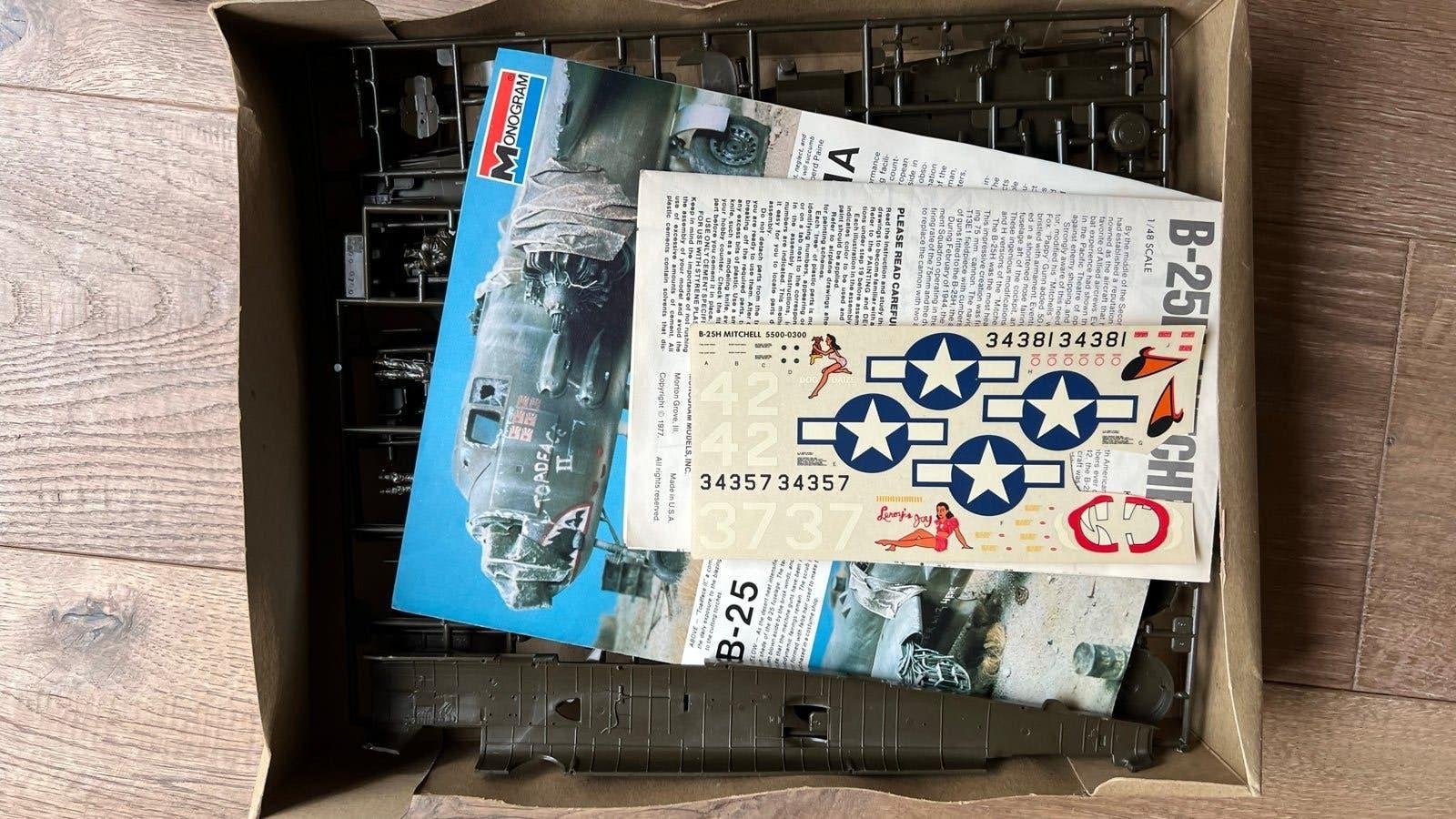 1/48 Monogram B-25H Mitchell, Nieuw, Groter dan 1:72, Vliegtuig, Ophalen