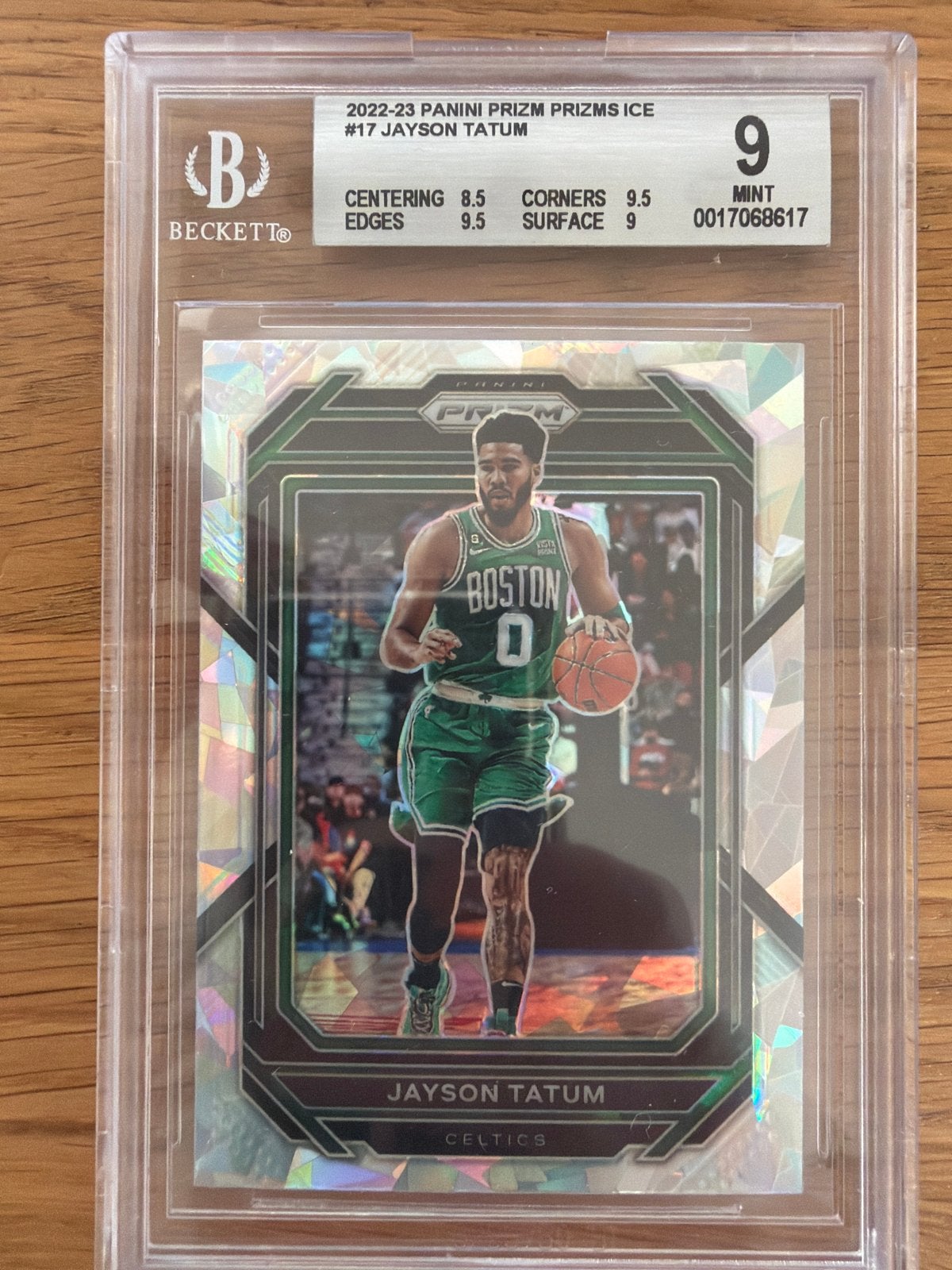 Jayson Tatum 2022-23 Panini Prizm Prizms Ice BGS 9, Ophalen of Verzenden, Zo goed als nieuw, Overige sporten, Spelerskaart