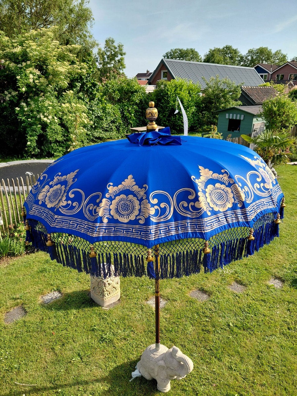 Ibiza parasol - Bali parasol Royal Blue, Ophalen, Www.ibizasfeer.nl, Nieuw, Info@ibizasfeer.nl