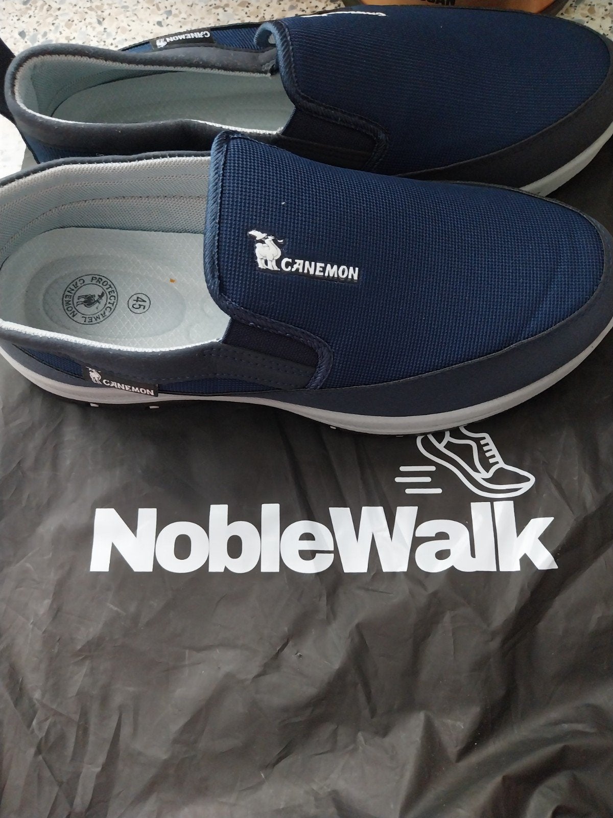 Nieuwe Canemon instappers - Maat 45 - Donkerblauw, Ophalen, Blauw, Overige typen, Nieuw