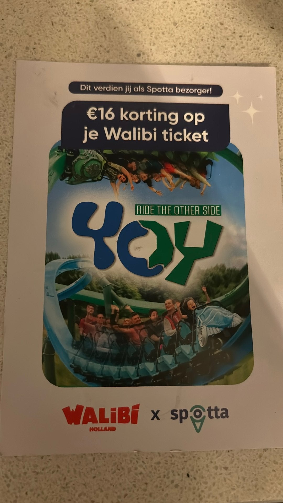 Korting Walbi 16 euro per persoon, Tickets en Kaartjes, Kortingen en Cadeaubonnen, Drie personen of meer, Kortingsbon, Pretpark